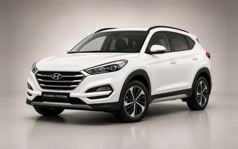 Hyundai Tucson, önden çeyrek açı