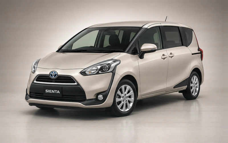Toyota Sienta, önden çeyrek açı